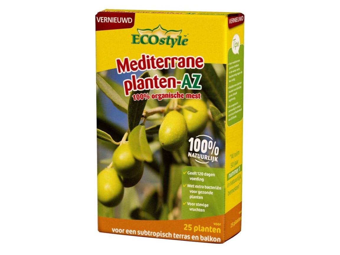 Afbeelding Ecostyle Mediterrane planten-AZ 800 g door Tuinartikeltotaal.nl